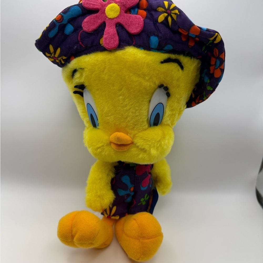 Vtg Looney Tunes Tweety Bird Retro Outfit Ace Warner Bros Plush Toy